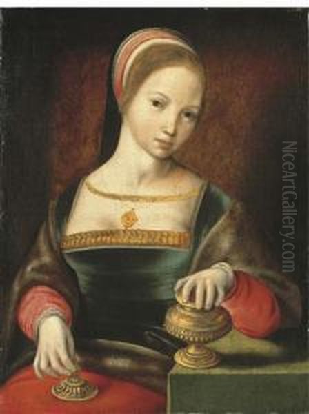 The Magdalen Oil Painting by Master Of The Half-Length Figures