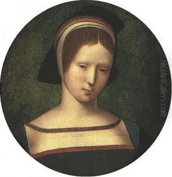 Portrait Of A Lady by Master Of The Half-Length Figures