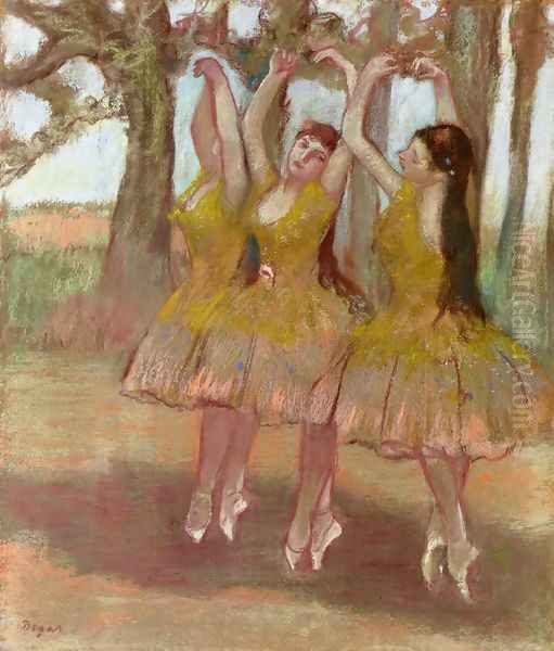 A Grecian Dance Oil Painting by Edgar Degas