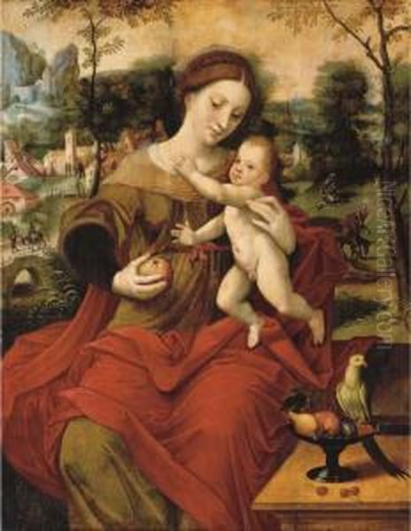 The Virgin And Child, The Rest On The Flight Into Egyptbeyond Oil Painting by Italian Unknown Master