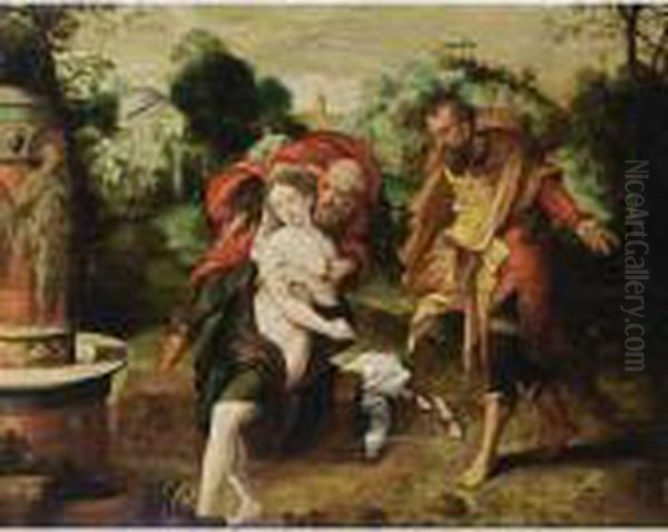 Susanna And The Elders Oil Painting by Master Of The Prodigal Son