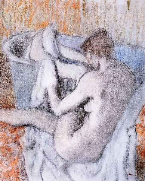 La Toilette apres le Bain Oil Painting by Edgar Degas