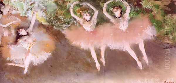 Ballet Scene Oil Painting by Edgar Degas