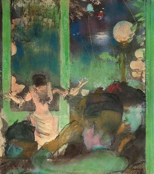 At the Cafe des Ambassadeurs I Oil Painting by Edgar Degas