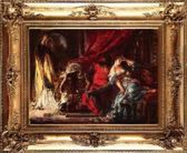 Swiety Stanislaw Karcacy Boleslawa Smialego1877 Oil Painting by Jan Matejko