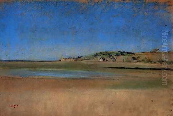 Houses by the Seaside Oil Painting by Edgar Degas