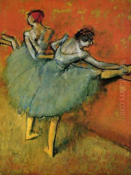 Dancers at The Bar, 1888 Oil Painting by Edgar Degas