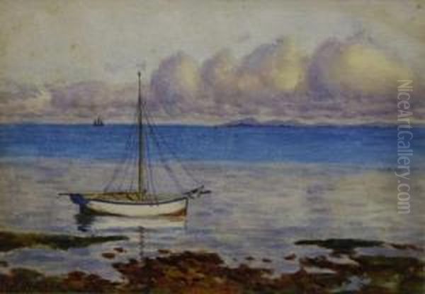 Moreton Bay Oil Painting by John Robert Mather