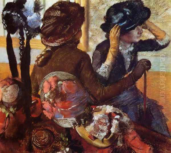 At the Milliner's I Oil Painting by Edgar Degas