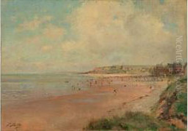  Plage Normande  Oil Painting by Paul Mathey