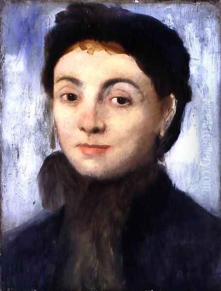 Portrait of Josephine Gaujelin, 1867 Oil Painting by Edgar Degas