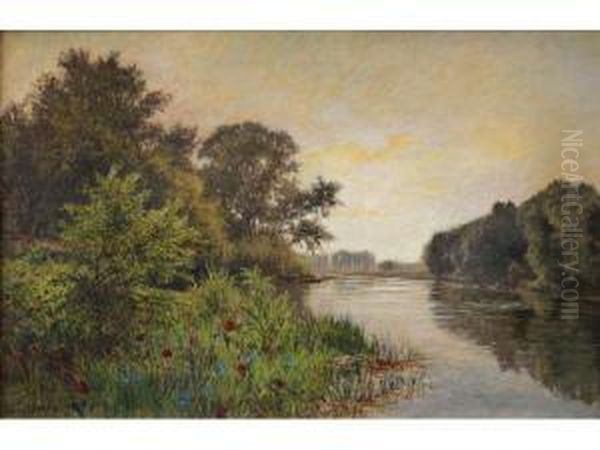  La Marne  Oil Painting by Gabriel Mathieu