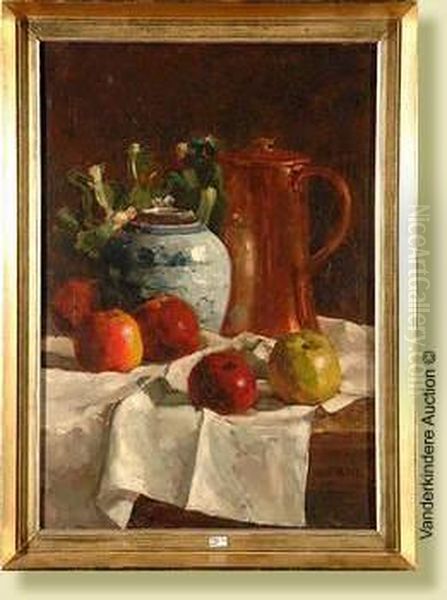 Nature Morte Aux Fruits Oil Painting by Paul Mathieu