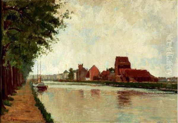 Le Canal Oil Painting by Paul Mathieu