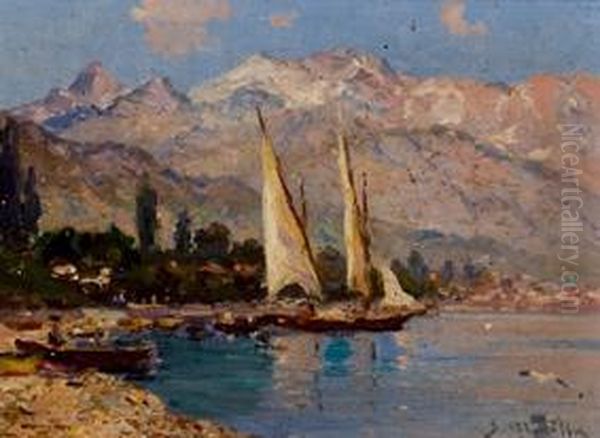 Paisaje Oil Painting by Segundo Matilla Y Marina