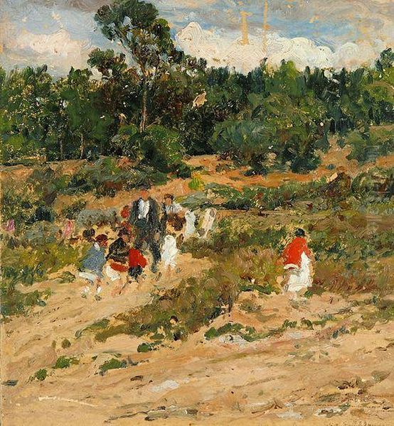 Vista Rural Oil Painting by Segundo Matilla Y Marina