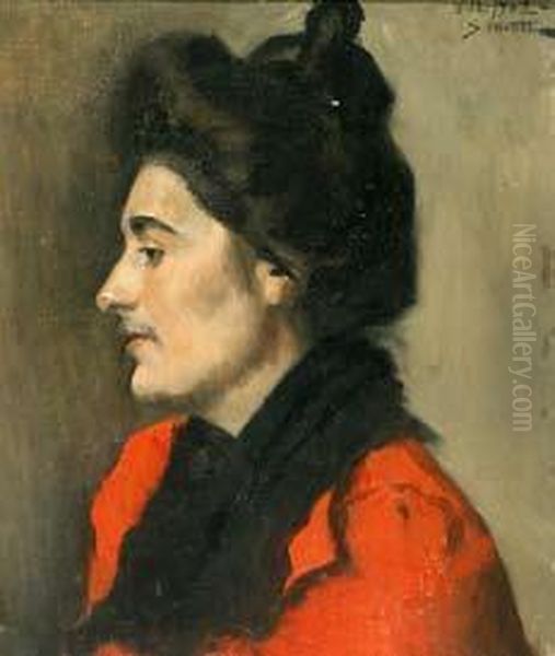 Dama. Oil Painting by Segundo Matilla Y Marina