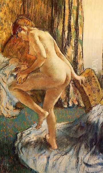 After the Bath IV Oil Painting by Edgar Degas