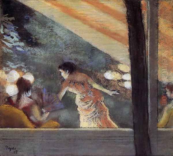 At the Cafe des Ambassadeurs Oil Painting by Edgar Degas