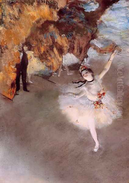 The Star 1876-77 Oil Painting by Edgar Degas