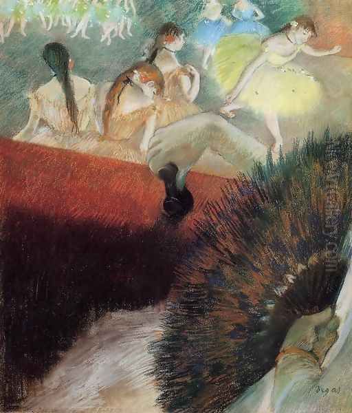 At The Ballet Oil Painting by Edgar Degas