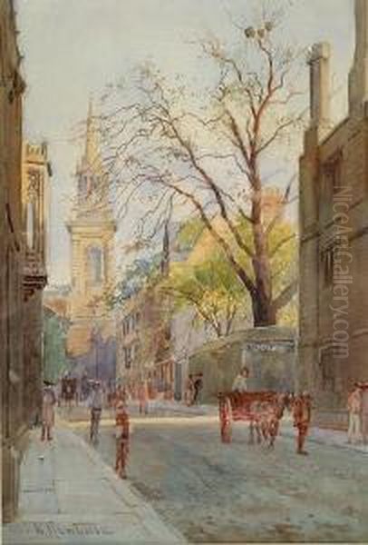 Turl Street, Oxford Oil Painting by William Matthison