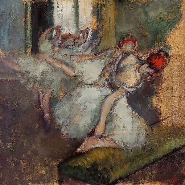 Ballet Dancers Oil Painting by Edgar Degas