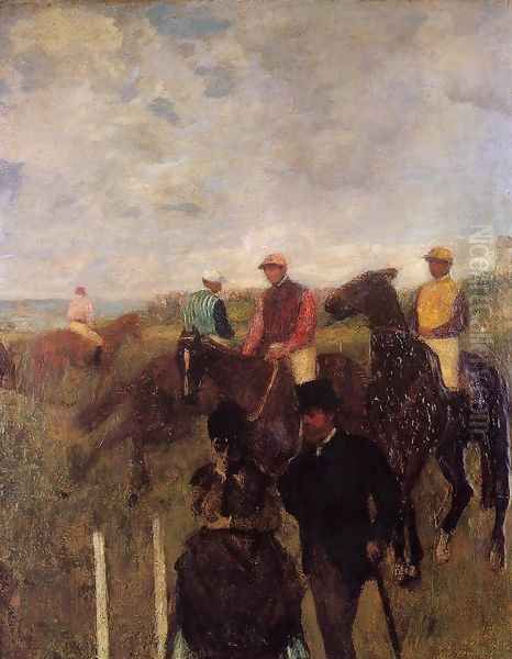 At the Races Oil Painting by Edgar Degas