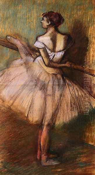 Dancer at the Barre II Oil Painting by Edgar Degas