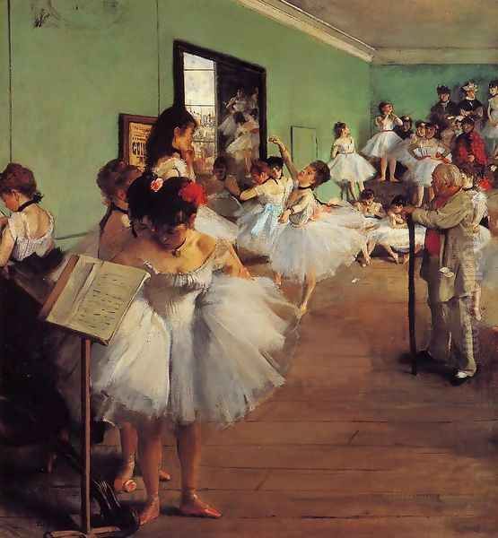 The Dance Class II Oil Painting by Edgar Degas