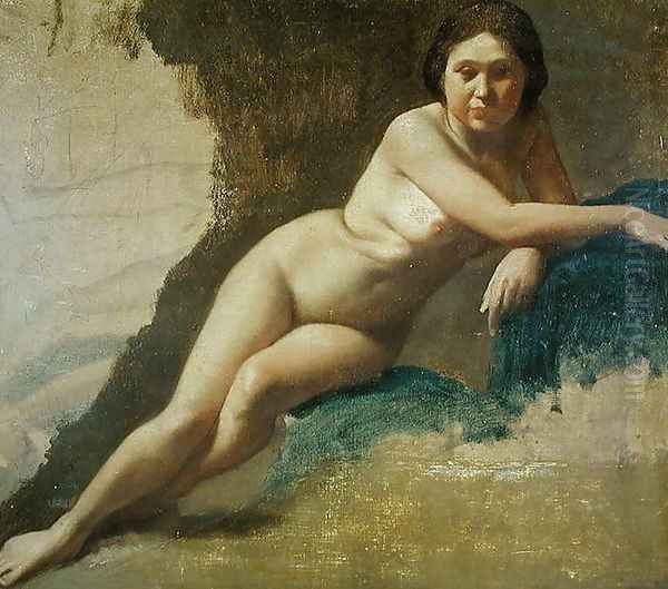 Nude Study, c.1858-60 Oil Painting by Edgar Degas