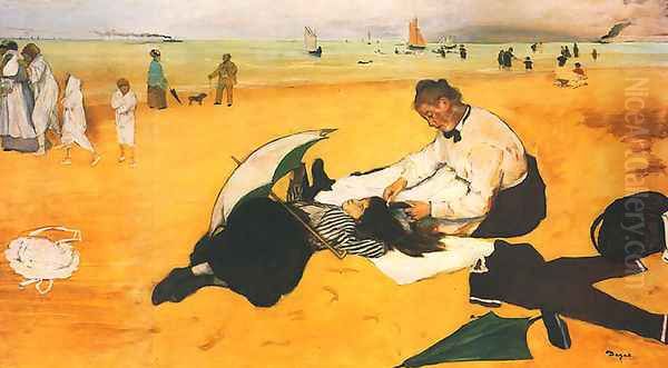 At the Seaside Oil Painting by Edgar Degas