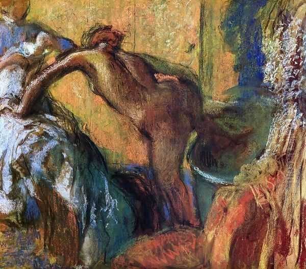 After the Bath IX Oil Painting by Edgar Degas