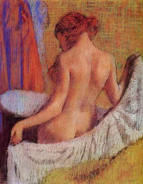 After the Bath VIII Oil Painting by Edgar Degas