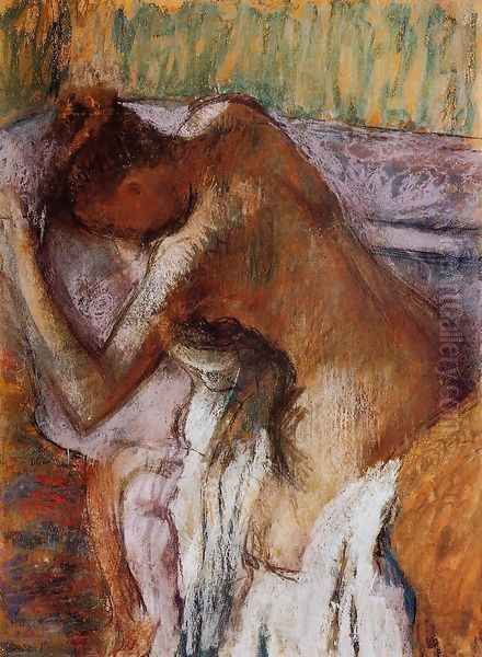 After the Bath XII Oil Painting by Edgar Degas