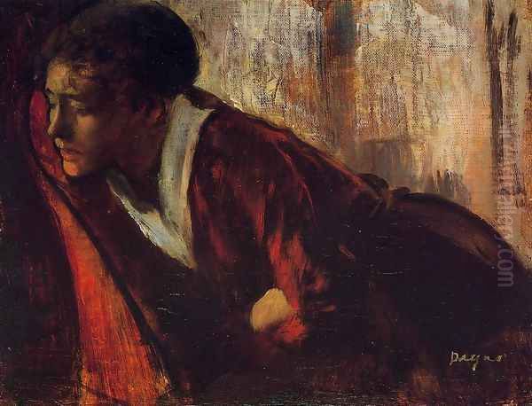 Melancholy Oil Painting by Edgar Degas