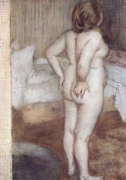 Standing Nude, c.1886 Oil Painting by Edgar Degas