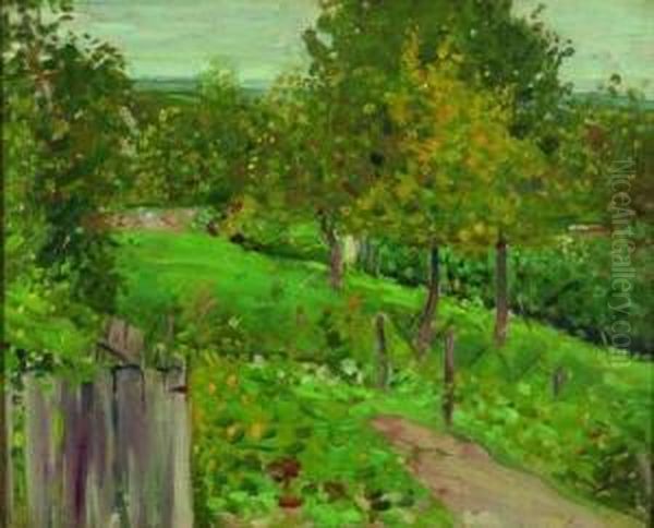 Path To The Garden Oil Painting by Alfred Henry Maurer