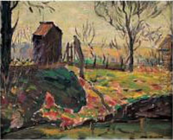 Paysage De Printemps, Circa 1906-1907 Oil Painting by Alfred Henry Maurer