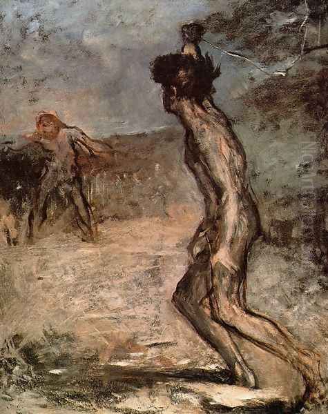 David and Goliath, c.1857 Oil Painting by Edgar Degas