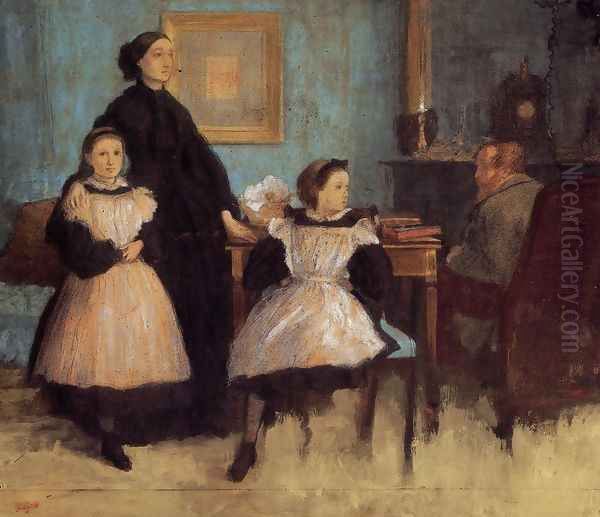 The Bellelli Family Oil Painting by Edgar Degas