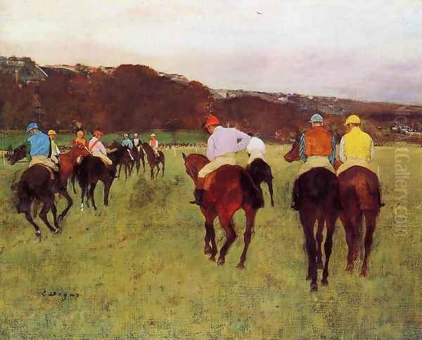 Before the Start Oil Painting by Edgar Degas