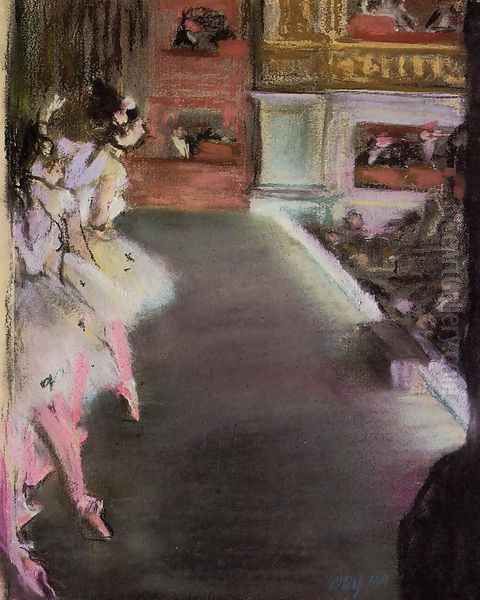 Dancers at the Old Opera House Oil Painting by Edgar Degas