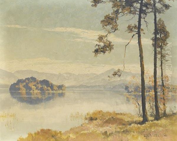 Ostersee Oil Painting by Hans Maurus