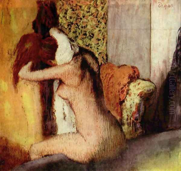 After the Bath, 1898 Oil Painting by Edgar Degas