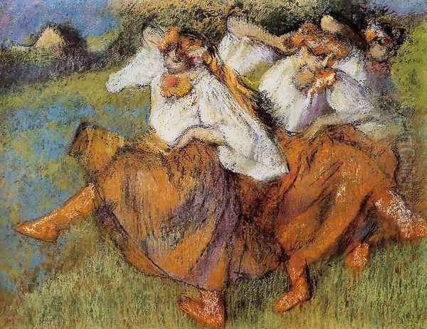 Russian Dancers Oil Painting by Edgar Degas