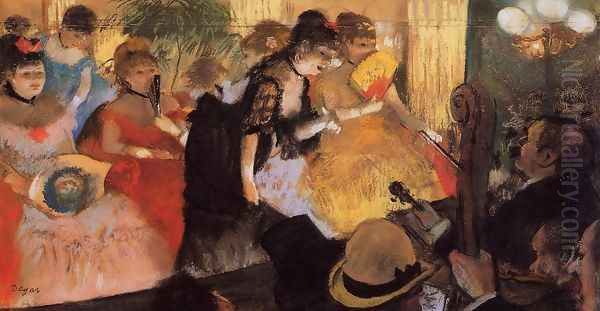 The Cafe Concert Oil Painting by Edgar Degas