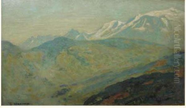 Le Mont Blanc Oil Painting by Edgard Maxence