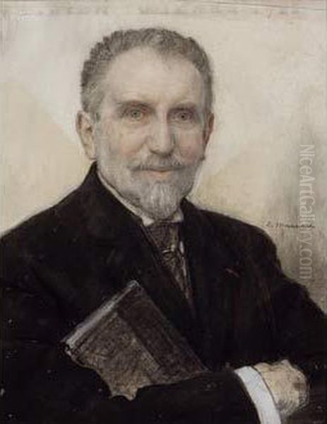 Leon Wisner Oil Painting by Edgard Maxence