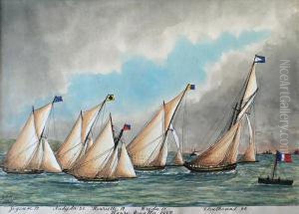 Havre Regatta Oil Painting by James Scott Maxwell